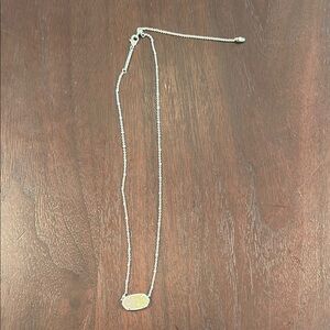 Kendra Scott Elegant Silver Necklace with Gold Pendant